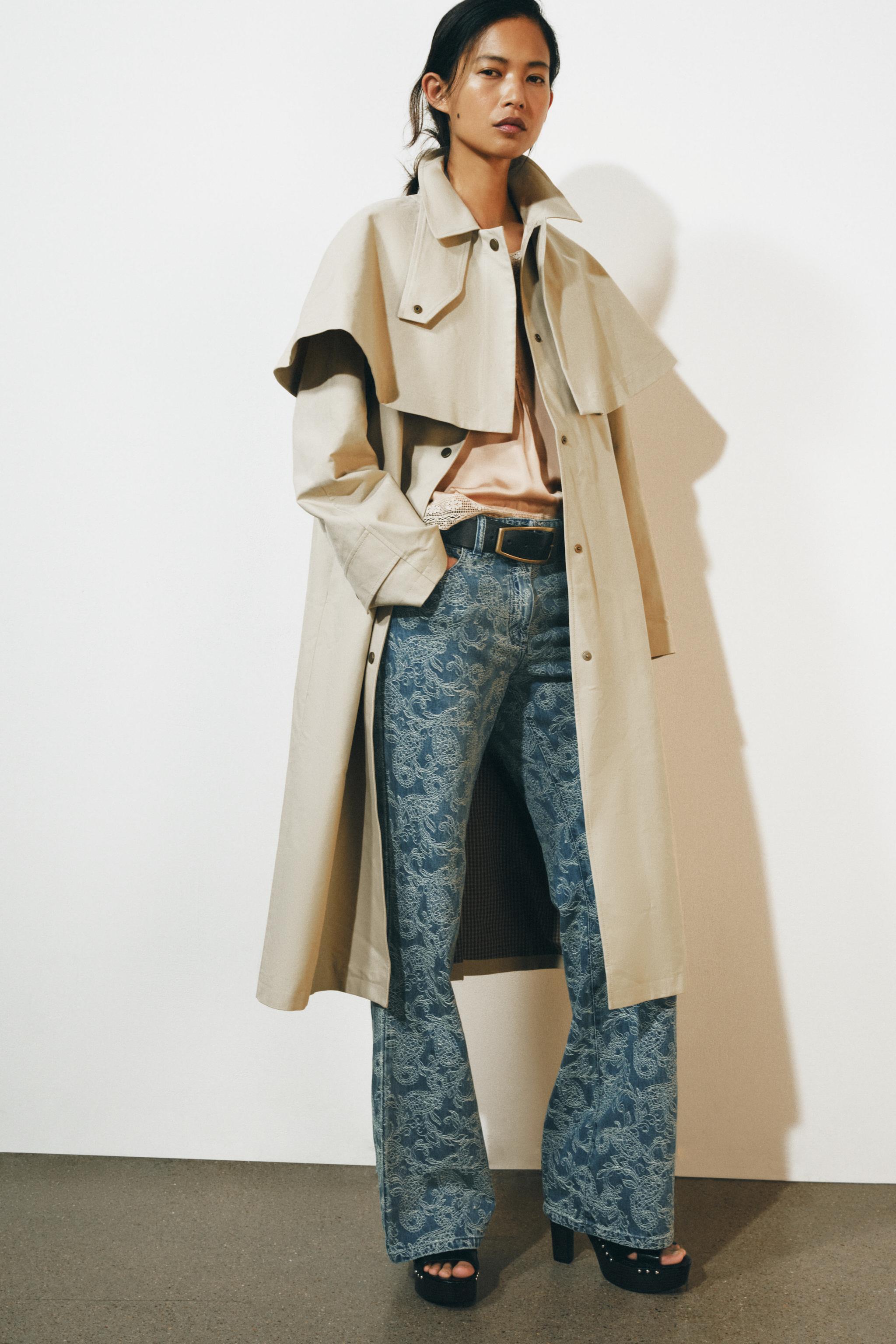 ZW COLLECTION CAPE TRENCH COAT